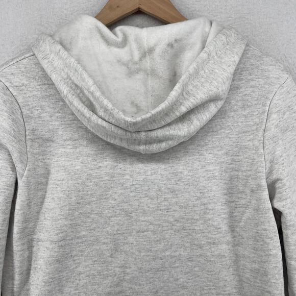 UNIVERSITY OF VERMONT Hoodie Womens M Catamounts Cropped Cutout Fleece Gray - Picture 5 of 15